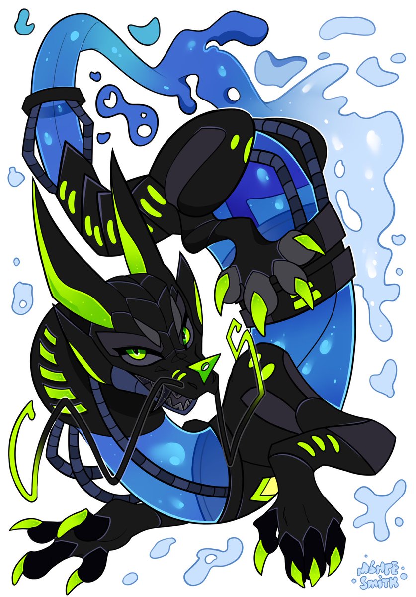 Biomechanical dragon 🌊

Commission for Wolfwings!