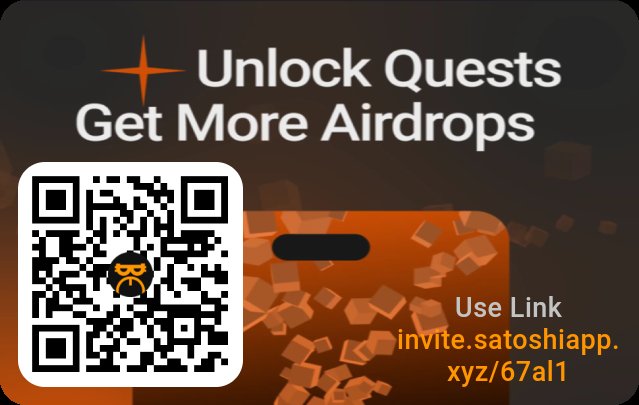 Sajibs1's tweet photo. https://t.co/g5JBBOgLIs 
Join me on Satoshi App, trusted by 16M+ users. Earn free tokens from top web3 projects. It's quick and easy to sign up. Let's grow our crypto portfolios together! https://t.co/dUW12JUP0j