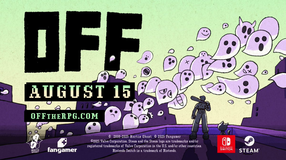 OFF will release August 15th on Nintendo Switch and Steam.

offtherpg.com
