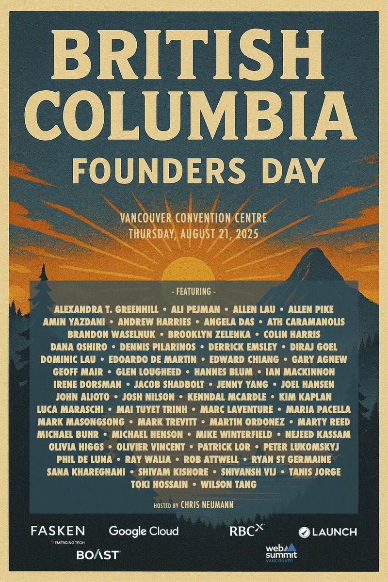 BC Founders Day has assembled quite the line-up. You Gonna be there?