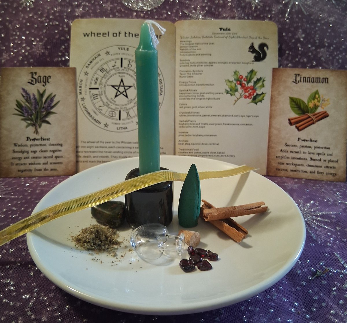 AspenWoodCoven's tweet image. Yule Ritual Kit! #Witch #witchtools #pagan #magic #magick #spells #ritual