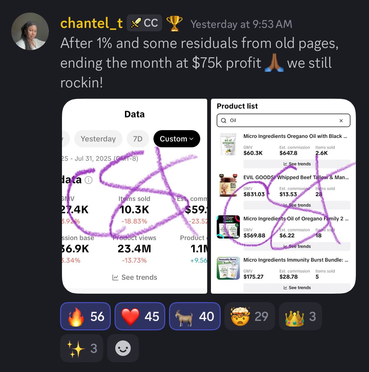 3. <a href="/digitalCT_/">chantel ♠️</a> continues to CRUSH and hit a $75k PROFIT month (something calm for her)
