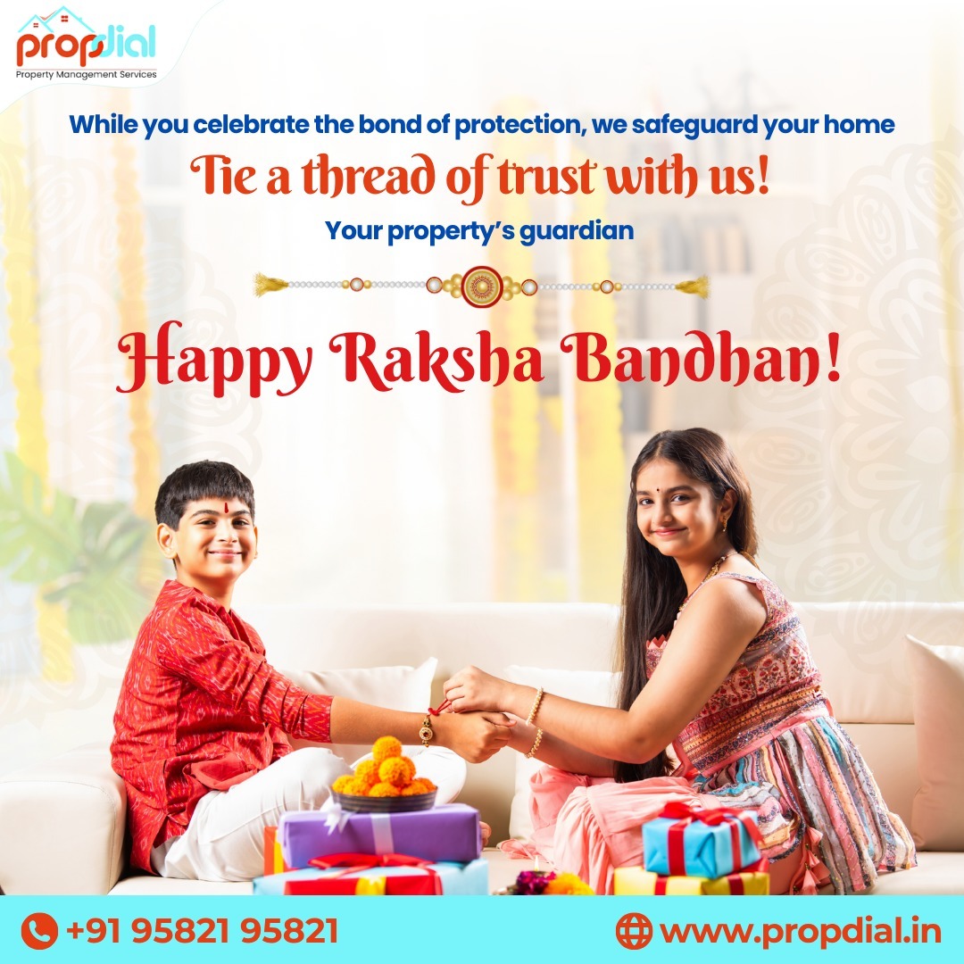 propdial's tweet photo. https://t.co/8WbPgYAYw8
Happy Raksha Bandhan, Everyone!
Just as the Rakhi symbolizes care and trust, we are committed to protecting your home with the same dedication.
Wishing you joy, peace &amp; lasting connections. 

Contact us: +91 95821 95821

#HappyRakshaBandhan #Propdial https://t.co/ecVUnzddjX