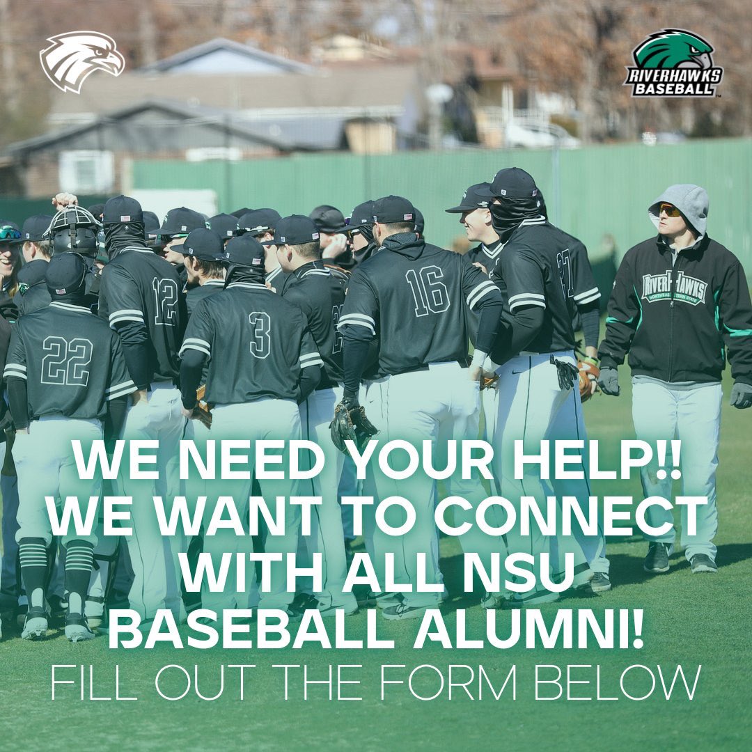 We’re looking to build our alumni database! If you played baseball at NSU at anytime in the past, please fill out the form below! 

#RiseHigh | #TeamNSU 

forms.gle/WzBckGBhF42hzC…