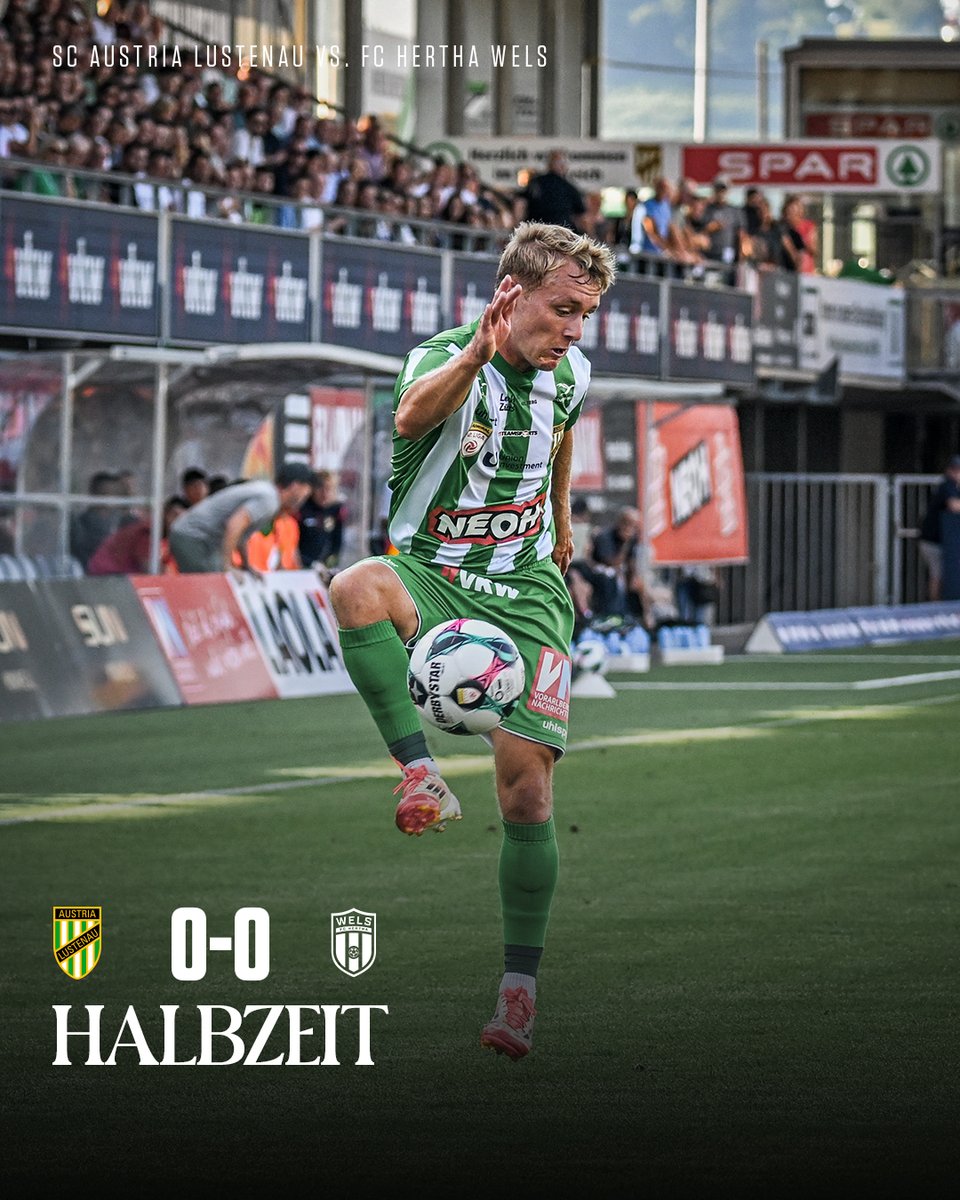Es geht torlos in die Pause. Chancenplus für Grün-Weiß. Gleich geht's hier weiter! 👊
________________________
#ALUFCH | 0:0 | Halbzeit