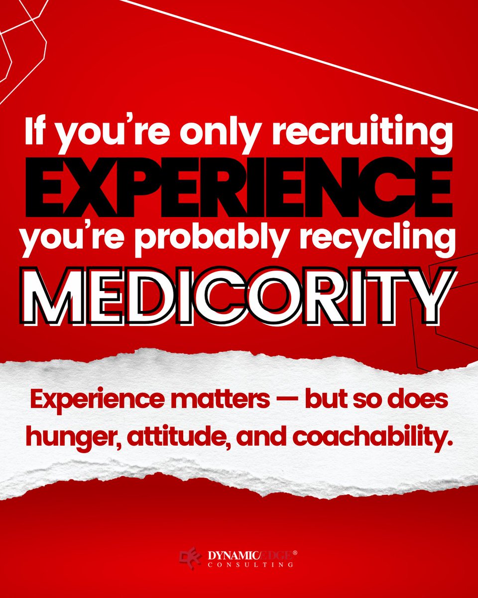 Dynamic_Edge_LA's tweet image. A resume can show you where someone’s been.
But we’re more interested in where they’re going, and how fast they want to get there.
#FutureFocused #RecruitWithVision #CoachabilityWins
