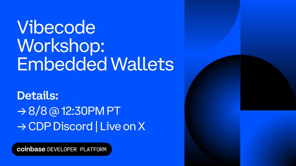 Coinbase Developer Platform🛡️ tweet media