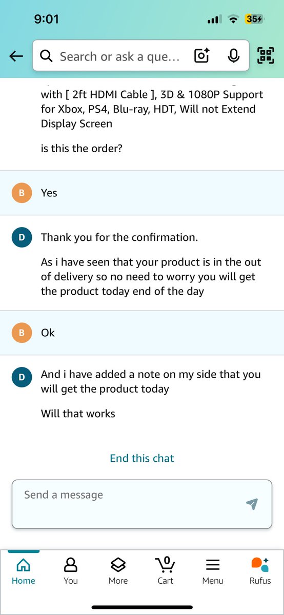 pbrijesh26's tweet photo. @AmazonHelp What a joke !! This is today, your customer care executives are also too much !! It’s 10:20 pm now so the end of day is near. Pathetic delivery service and customer care you have. https://t.co/y6Xjff351x