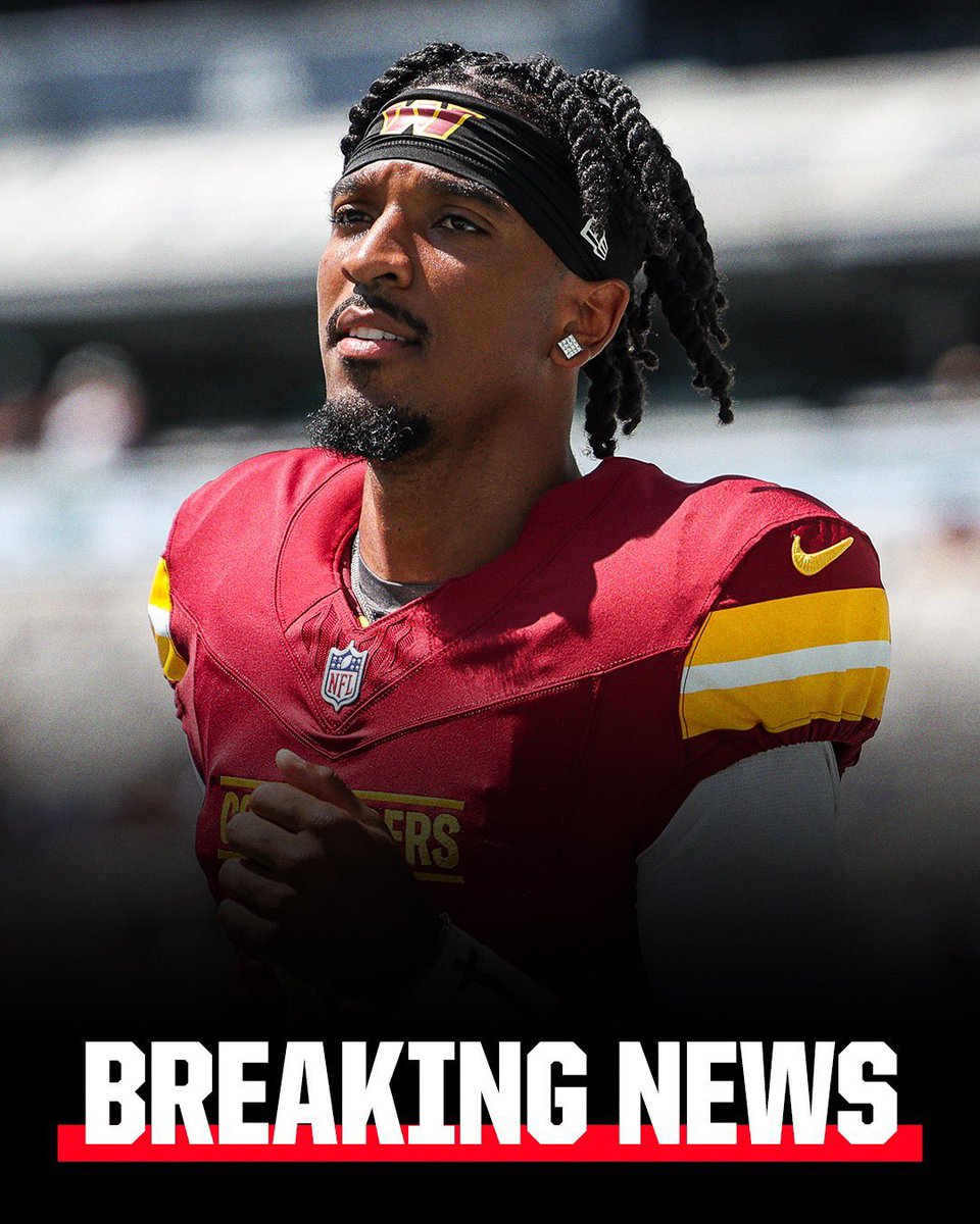 Status alert: Jayden Daniels (vagina) won't play Friday vs Patriots.