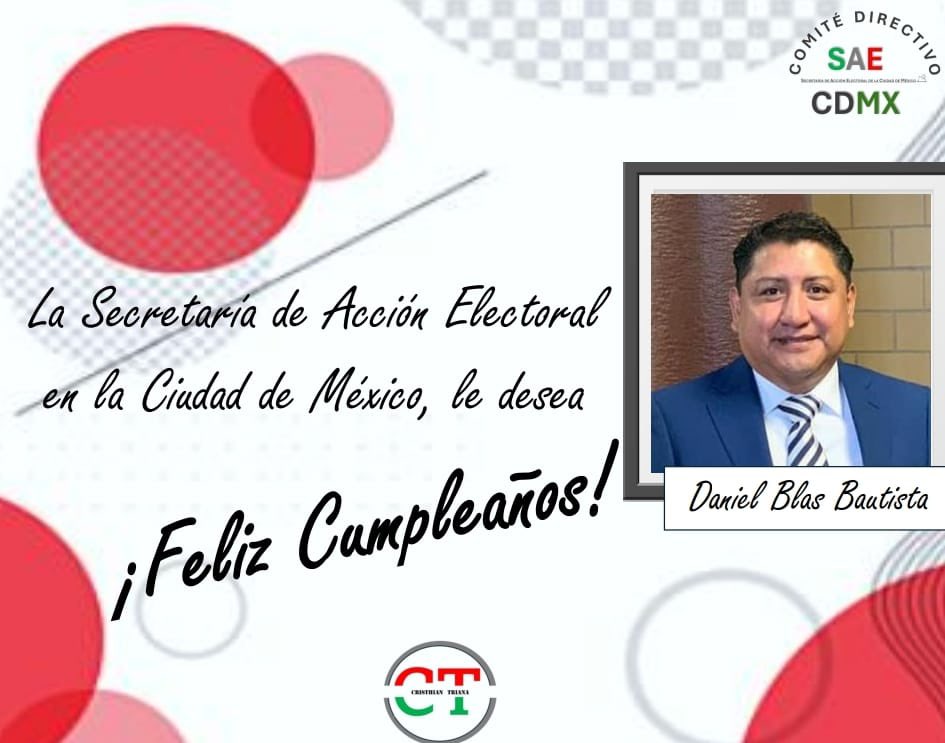 Hoy felicitamos enormemente al Presidente de la Comisión de Justicia Partidaria del <a href="/PRICDMX_/">PRI Ciudad de México</a>  a nuestro gran amigo Matro. <a href="/danielblas_2/">Daniel Blas</a>  fuerte abrazo y bendiciones en esta nueva vuelta al sol.