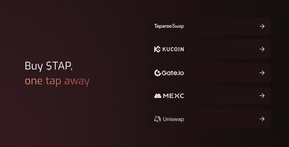 Whether you use TAP Wallet, Xverse or MetaMask, you can easily stack $TAP on Bitcoin or Ethereum.

Links Below 🔗