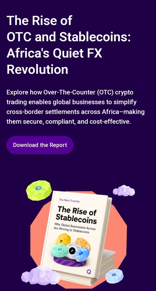 Curious about how OTC trading and stablecoins are reshaping Africa’s financial landscape?

This in-depth read breaks down the rise of over-the-counter markets, the growing role of stablecoins in cross-border trade, and what it all means for the continent’s digital economy.

Dive