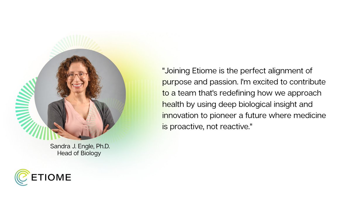 We’re thrilled to welcome Sandra Engle as our new Head of Biology! Sandi brings a wealth of experience in translational science, target validation, and platform-driven discovery. Her leadership will be instrumental as we work to develop preemptive medicines for better health.