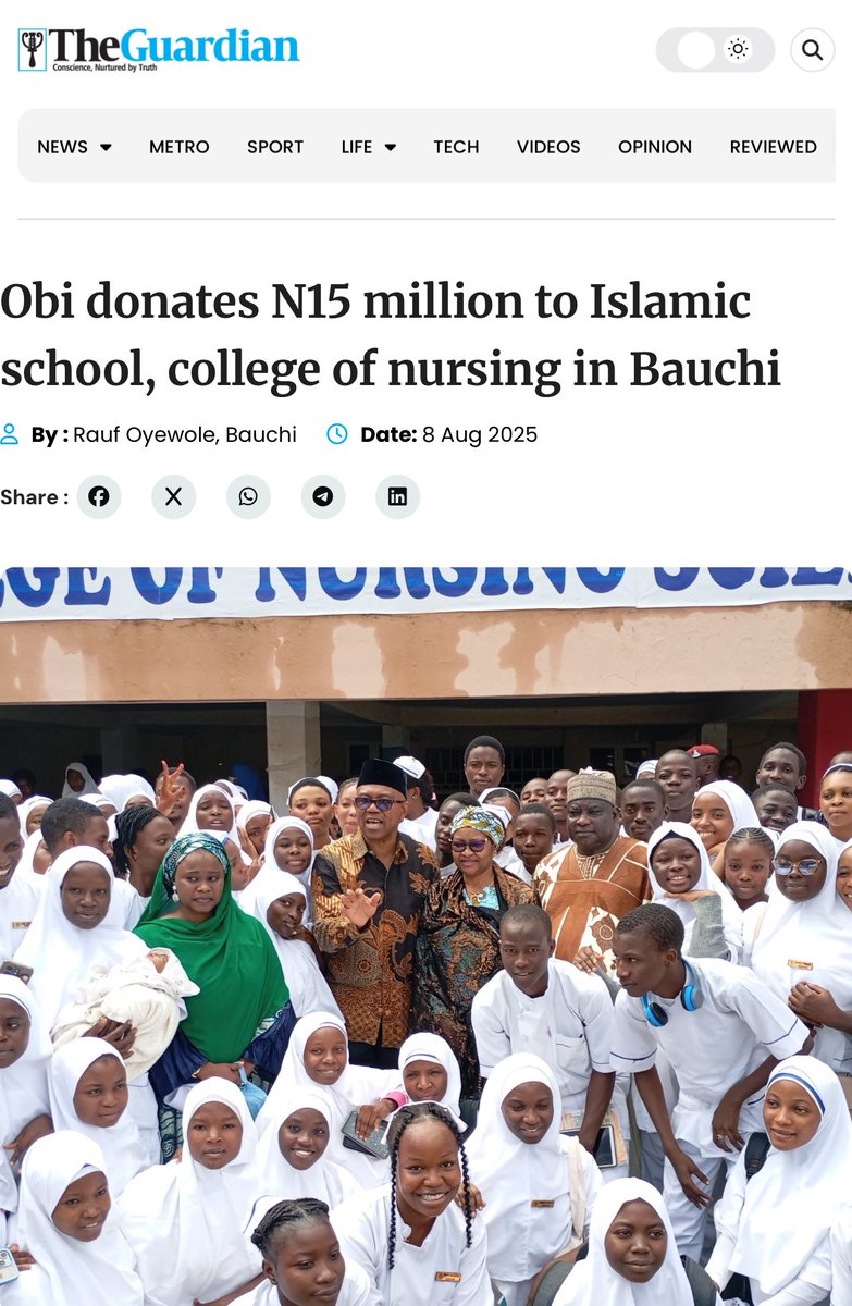 Man goes about doing good.
He continues to pepper them with what care &amp; care ought to look like in a good governance system.

Not meets for jollof rice, chilling Ac &amp; blazing WIFI!