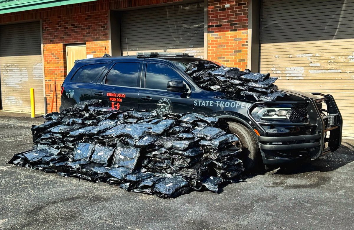 You thought 150 pounds of weed was a lot? Florida Highway Patrol in the Tampa area seized nearly 400 pounds of marijuana!