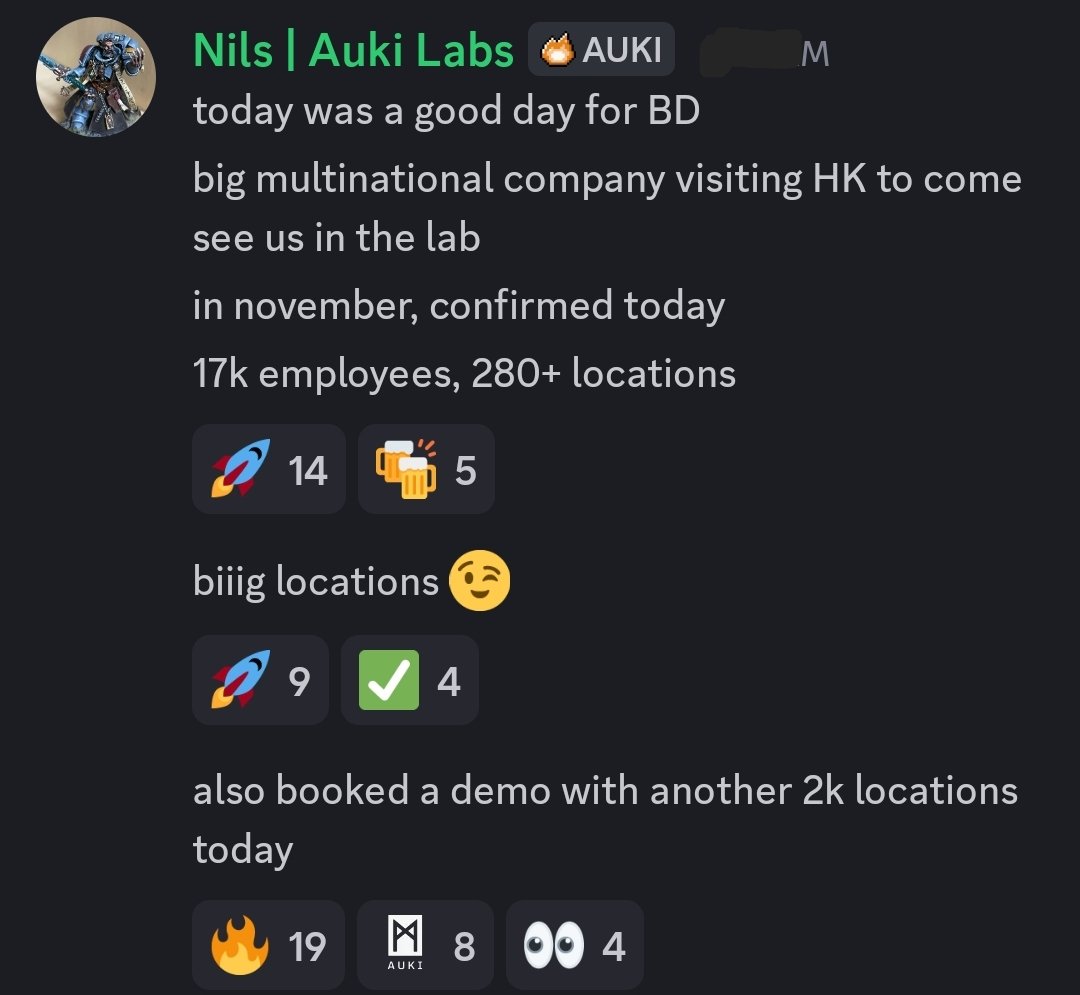 Coinbase mentioning <a href="/AukiNetwork/">Auki</a> is literally just the beginning. 

Real projects with real revenue solving IRL problems are inevitable 

And Base/CB is where they'll trade.

Day one.

(also Nils leaking some Auki alpha in the Discord today 😉 )