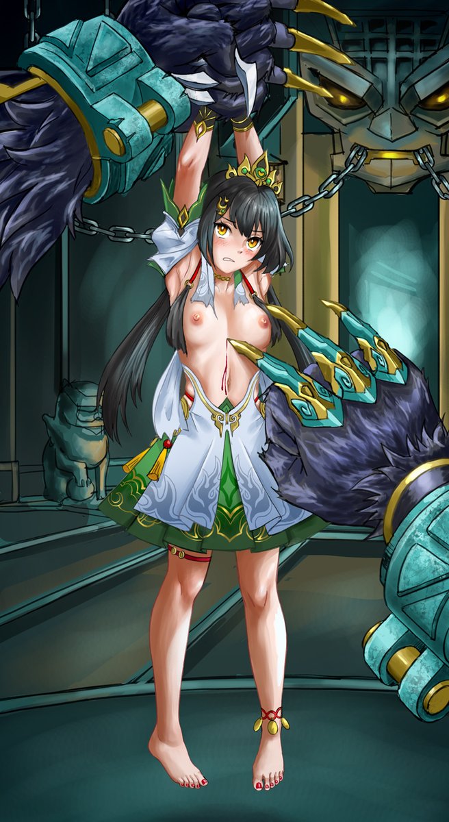 "Lemme have a closer look..."
A big thanks to ToTT from Pixiv for this piece since I'm on HSR too :) and this is the second character that I get to draw from this game. I wonder what Hoolay is gonna do with Yunli afterwards😏
#云璃 #呼雷 #yunli #hoolay #honkaistarrail