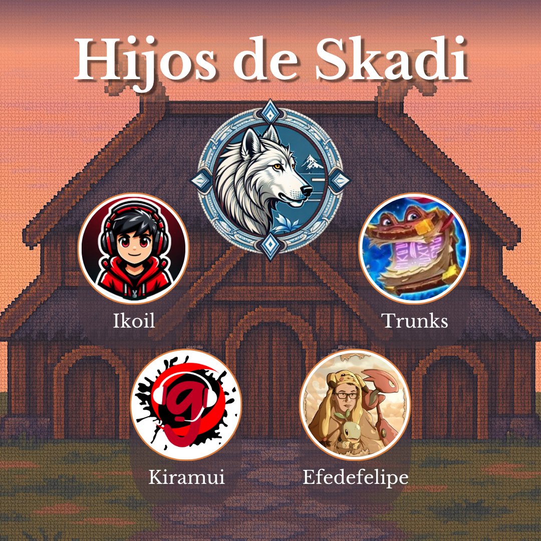 Valhalla Tournament (@valhallapkmt) on Twitter photo Los de Skadi descienden de las montañas con otro cambio… porque el hielo también sabe reinventarse para matar mejor.
<a href="/Torreslaso36/">Mr_ikoil</a>: twitch.tv/mr_ikoil
<a href="/EngeekiadosTv/">Engeekiados TV</a>: twitch.tv/engeekiados
<a href="/KiraRubn/">Rubén Gallego Baeza</a>: twitch.tv/rubengb1
<a href="/efedefelipe93/">FdF</a>: twitch.tv/afelipe93 Los de Skadi descienden de las montañas con otro cambio… porque el hielo también sabe reinventarse para matar mejor.
<a href="/Torreslaso36/">Mr_ikoil</a>: twitch.tv/mr_ikoil
<a href="/EngeekiadosTv/">Engeekiados TV</a>: twitch.tv/engeekiados
<a href="/KiraRubn/">Rubén Gallego Baeza</a>: twitch.tv/rubengb1
<a href="/efedefelipe93/">FdF</a>: twitch.tv/afelipe93