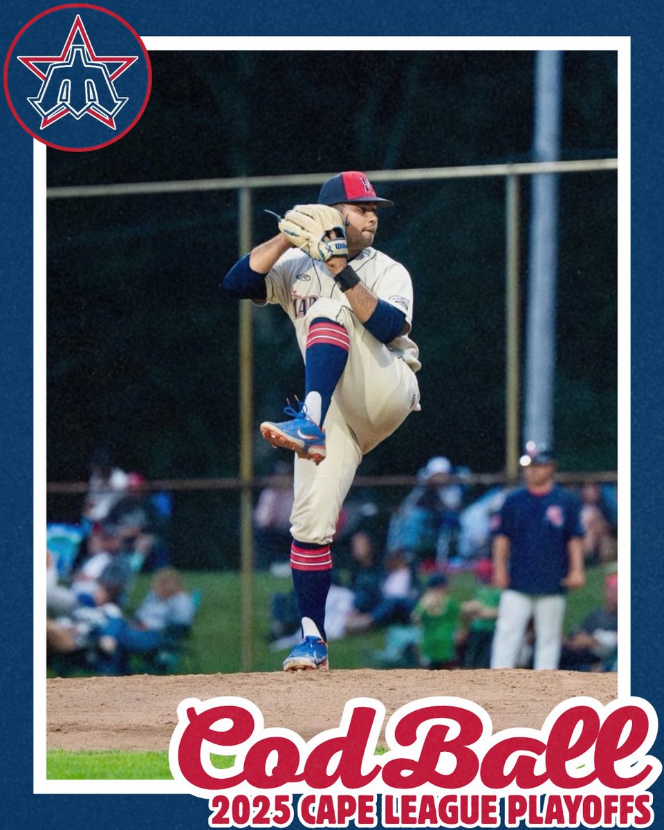 2025 Cape League Playoffs ⚾️

Christian Rodriguez (<a href="/GatorsBB/">Florida Gators Baseball</a>) tossed 3.1 scoreless innings striking out 7 for the <a href="/HarwichMariners/">Harwich Mariners</a> last night