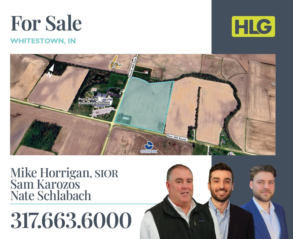 Now on the market: ±20 acres of land for multifamily development in rapidly growing Whitestown, IN. Situated in the town’s future Western Gateway, adjacent to planned residential and commercial projects.
Info: bradleyco.com/property-searc…

#CRE #ForSale #Indiana #Multifamily #Land