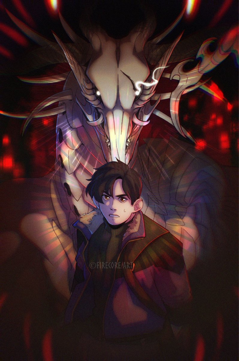 And now you meet the dragon with the many names. Call it Malson. The one who follows your every shadow.

#oc #ocart #dragon #art