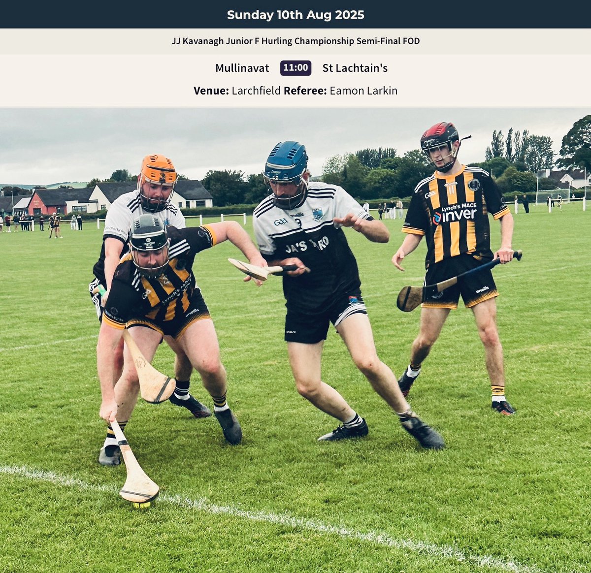 Mullinavat GAA (@gaamullinavat) on Twitter photo THIS WEEKENDS ACTION
We play <a href="/graiguebcGAA/">Graigueballycallan</a> in the <a href="/StCanicesCU/">St. Canice's CU</a> <a href="/KilkennyCLG/">Kilkenny GAA</a> SHL Round Two tomorrow afternoon and <a href="/CumannLachtain/">St. Lachtain’s GAA</a> in the <a href="/JJKavanaghBuses/">JJ Kavanagh</a> Junior F Semi Final on Sunday morning.
Please support the lads in these important matches. THIS WEEKENDS ACTION
We play <a href="/graiguebcGAA/">Graigueballycallan</a> in the <a href="/StCanicesCU/">St. Canice's CU</a> <a href="/KilkennyCLG/">Kilkenny GAA</a> SHL Round Two tomorrow afternoon and <a href="/CumannLachtain/">St. Lachtain’s GAA</a> in the <a href="/JJKavanaghBuses/">JJ Kavanagh</a> Junior F Semi Final on Sunday morning.
Please support the lads in these important matches.