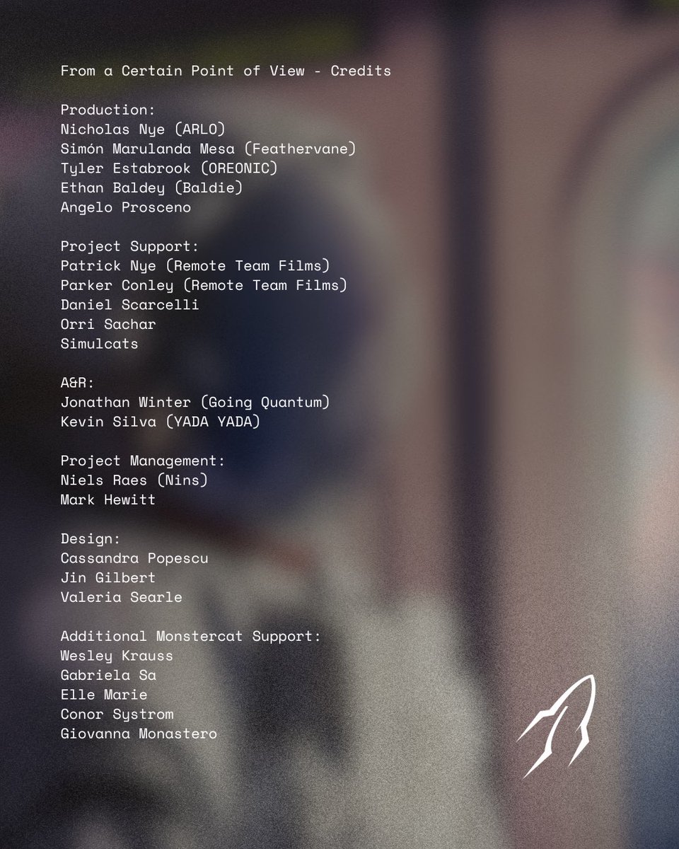 It truly takes a village! Huge shoutout to everyone that helped bring “From a Certain Point of View” to life, I couldn’t have done this alone! 
<a href="/Monstercat/">Monstercat</a>