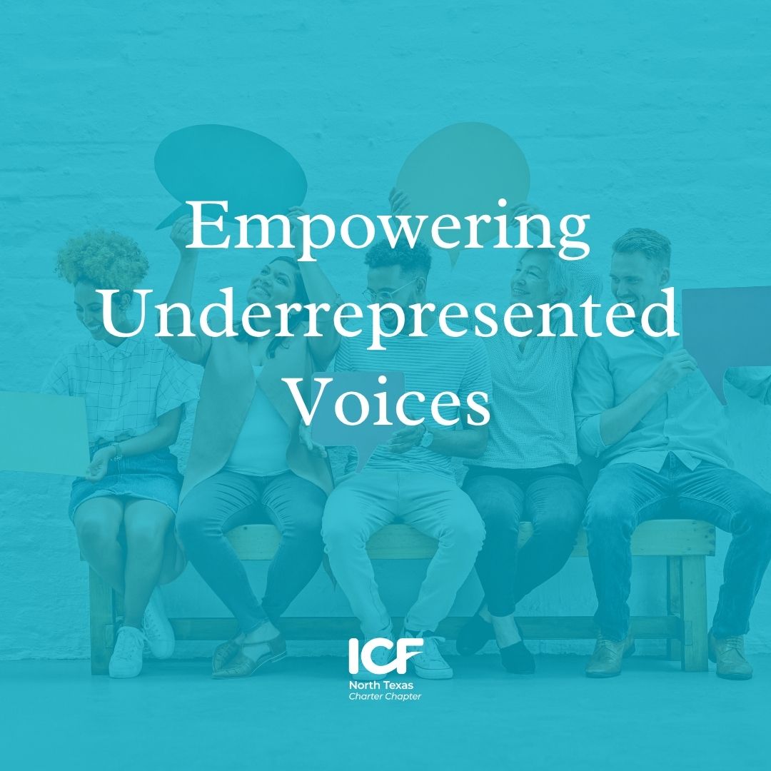 ICF_NT's tweet photo. Empower voices often underrepresented. Explore continuously to uncover and amplify these perspectives in your sessions.

#deib #diversity #culturaldiversity #coaching #icf #icfnorthtexas https://t.co/N5w90ELL5s