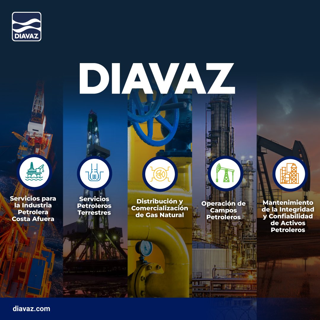 🏢 Con más de 52 años de trayectoria y un profundo conocimiento del sector, DIAVAZ ha establecido diversas Unidades de Negocio para brindar servicios especializados.
💫Conoce más sobre nuestros segmentos de negocio en: diavaz.com/quienes-somos/

#SomosDIAVAZ #OrgulloDIAVAZ