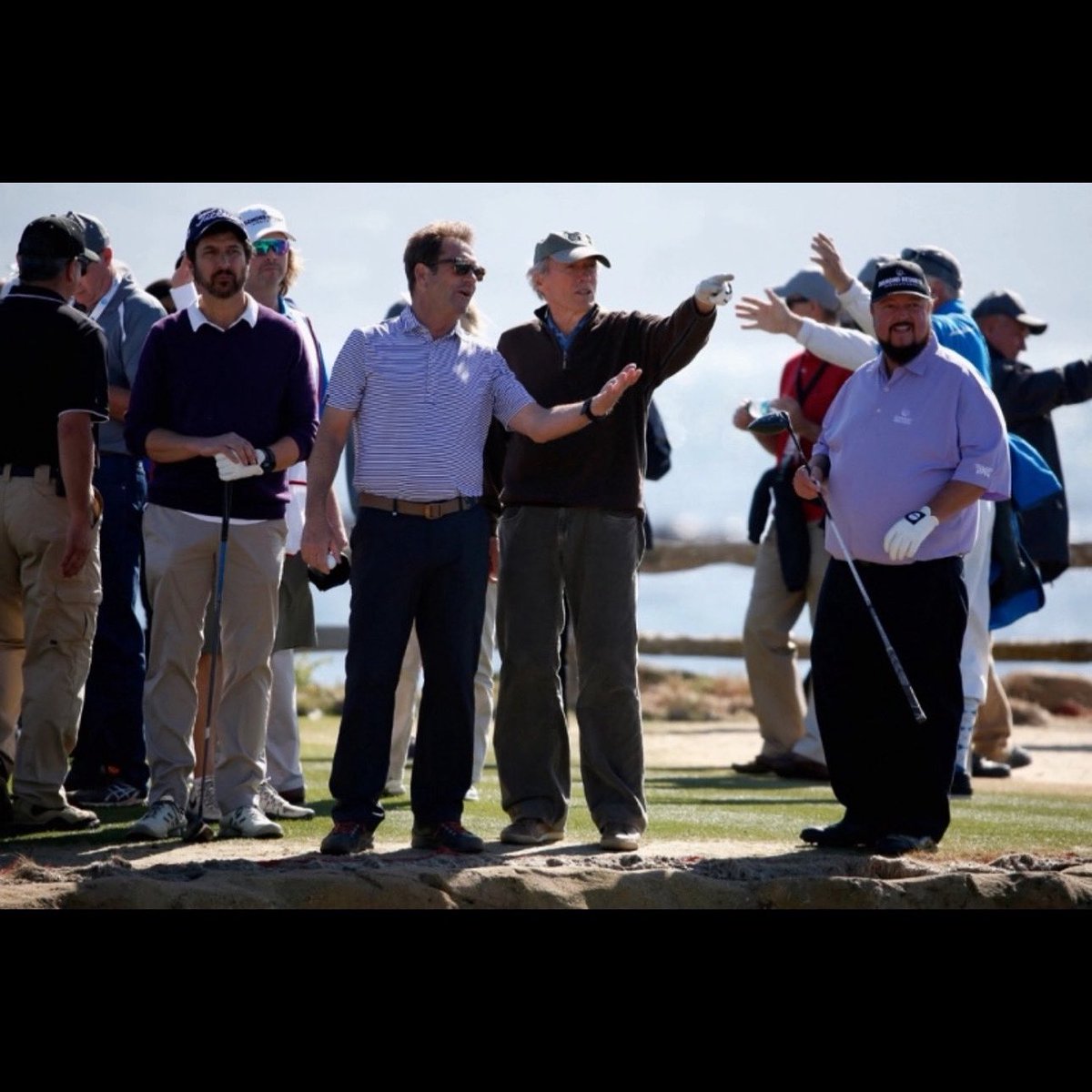 What do you think Clint Eastwood, Huey Lewis and Ray Ramano are Saying

“Colt hit that thing so far, we should have put salt on it. It’s gonna Spoil before we get there”