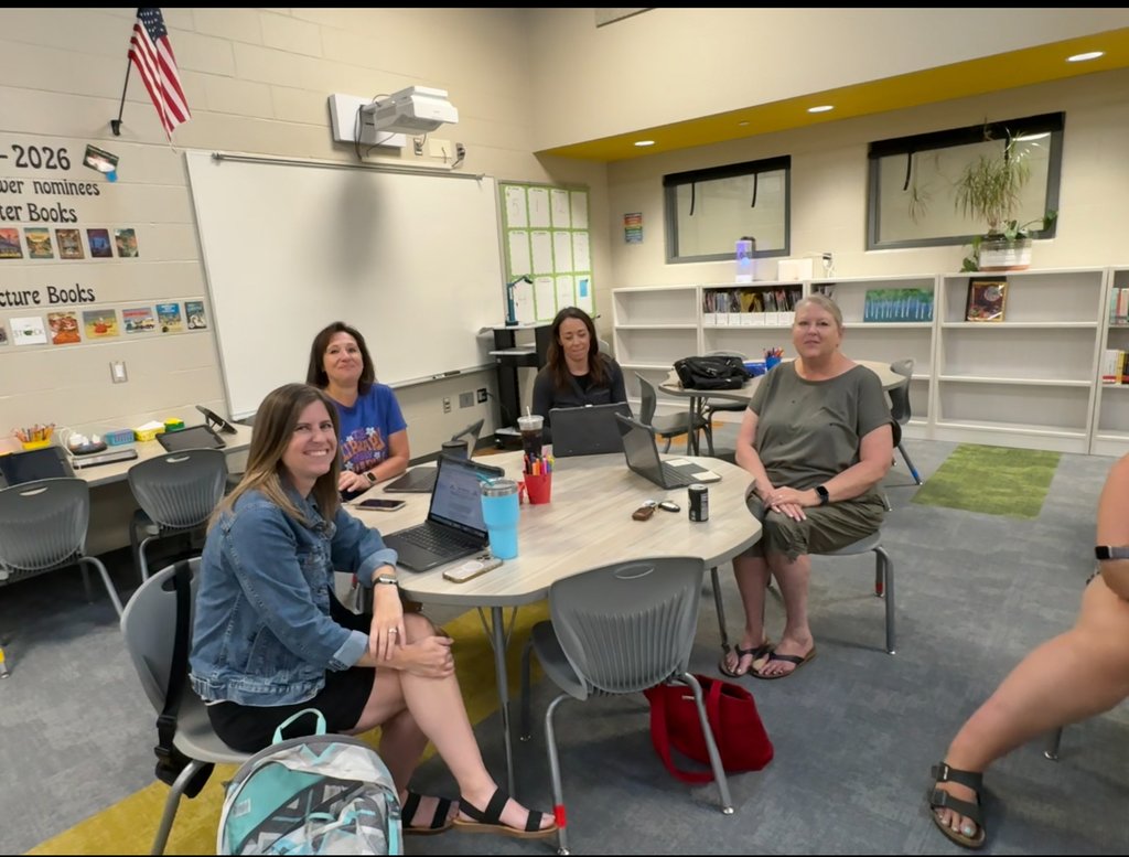 This morning, GPS librarians met to collaborate and prepare for the school year. This amazing group is excited to welcome students and inspire a love of reading. #BeGretnaGreat