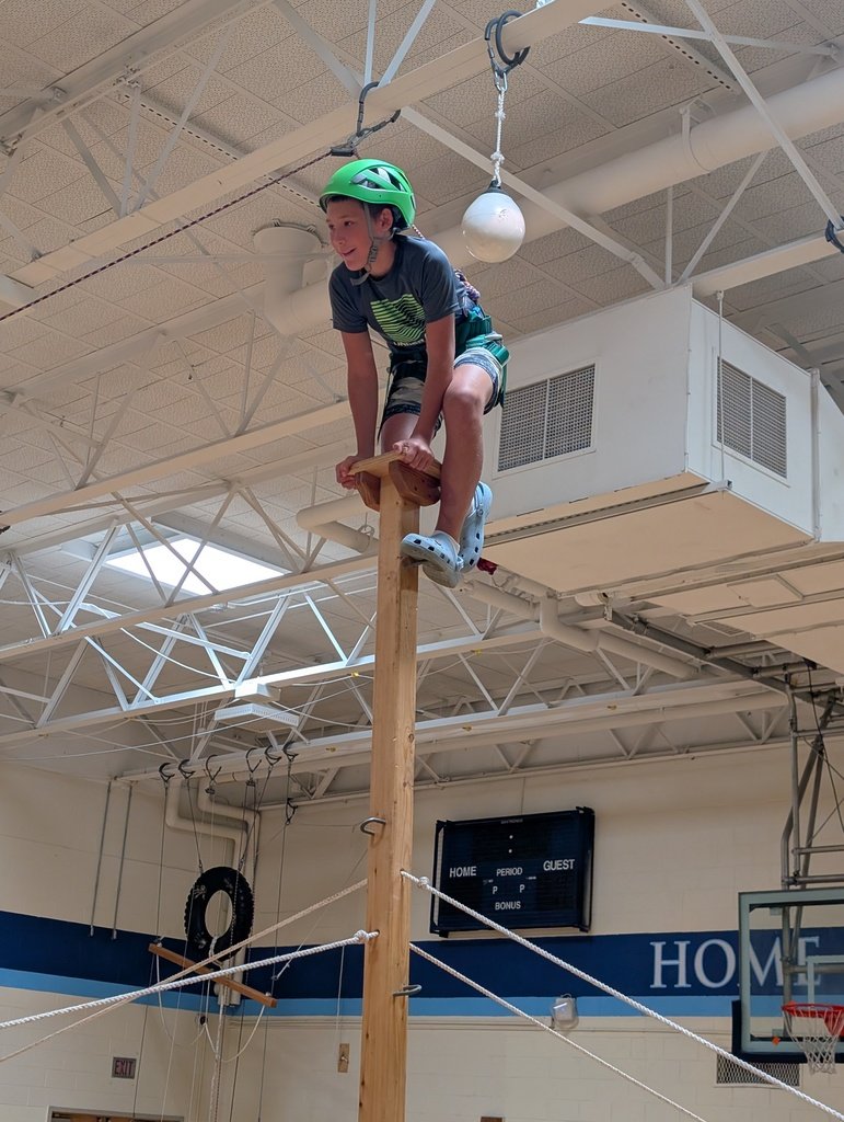 Students enjoyed the last day of AVID Summer Bridge with Project Adventure activities. Students took on challenging climbs and showcased outstanding courage and teamwork! 🪜👟🌟