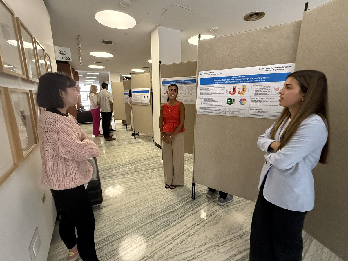 Soha Razmjouei (Raz) (@soha_raz) on Twitter photo Proud to support our <a href="/ClevelandClinic/">Cleveland Clinic</a> #NextG summer students in presenting their research.
Thank you, <a href="/IBD_FloMD/">Florian Rieder</a> , for the opportunity to mentor and contribute to shaping future leaders in IBD care through hands-on guidance and knowledge transfer.
#ClinicalResearch #Mentorship Proud to support our <a href="/ClevelandClinic/">Cleveland Clinic</a> #NextG summer students in presenting their research.
Thank you, <a href="/IBD_FloMD/">Florian Rieder</a> , for the opportunity to mentor and contribute to shaping future leaders in IBD care through hands-on guidance and knowledge transfer.
#ClinicalResearch #Mentorship