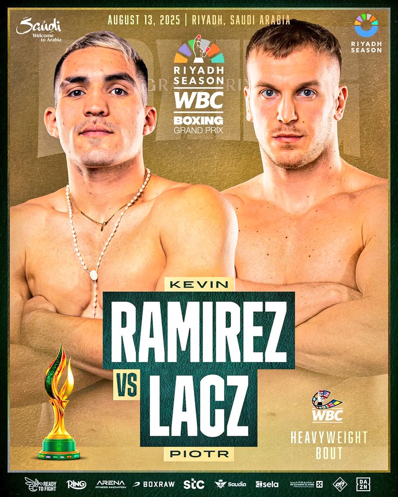 przemek garczarczyk (@garnekmedia) on Twitter photo Za 5 dni w Rijadzie:
🇵🇱 <a href="/Piotrl98/">Piotr Łącz</a> vs. 🇦🇷Ramirez, ćwierćfinały wagi ciężkiej <a href="/WBCBoxing/">World Boxing Council</a> Grand Prix. Za 5 dni w Rijadzie:
🇵🇱 <a href="/Piotrl98/">Piotr Łącz</a> vs. 🇦🇷Ramirez, ćwierćfinały wagi ciężkiej <a href="/WBCBoxing/">World Boxing Council</a> Grand Prix.