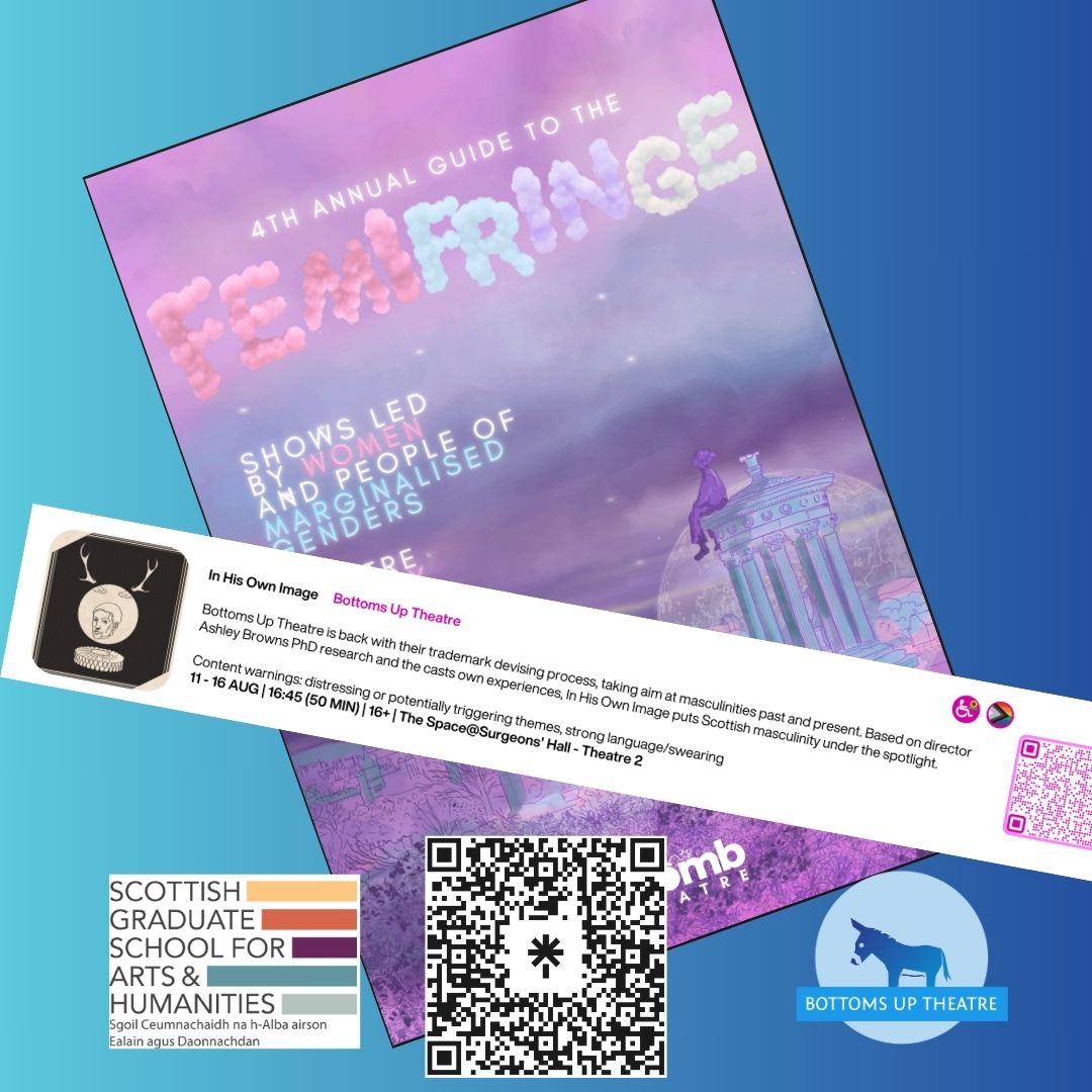 We're in F-Bomb Theatre's FemiFringe guide!
If you're interested in other shows led by marginalised teams, check out the guide!
Remember to get your In His Own Image tickets at thespaceuk.com!
#IHOIFRINGE