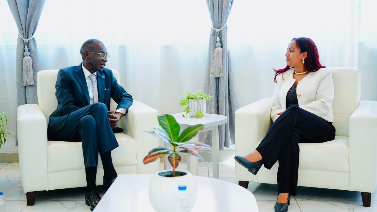 MekdesDaba's tweet photo. Had a wonderful meeting with @ProfJanabi, Regional Director of @WHOAFRO. 
Our discussion touched up on shared priorities for the region;  from local manufacturing to PHC and emergency preparedness. Looking forward to deepening our collaboration for a healthier 🌍 and beyond. https://t.co/CbMymIWzPP