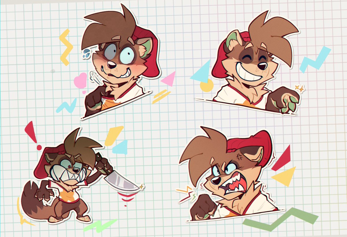 Minty emotes/stickers, pack 1 ☕️
Gonna post 4 at a time 😁