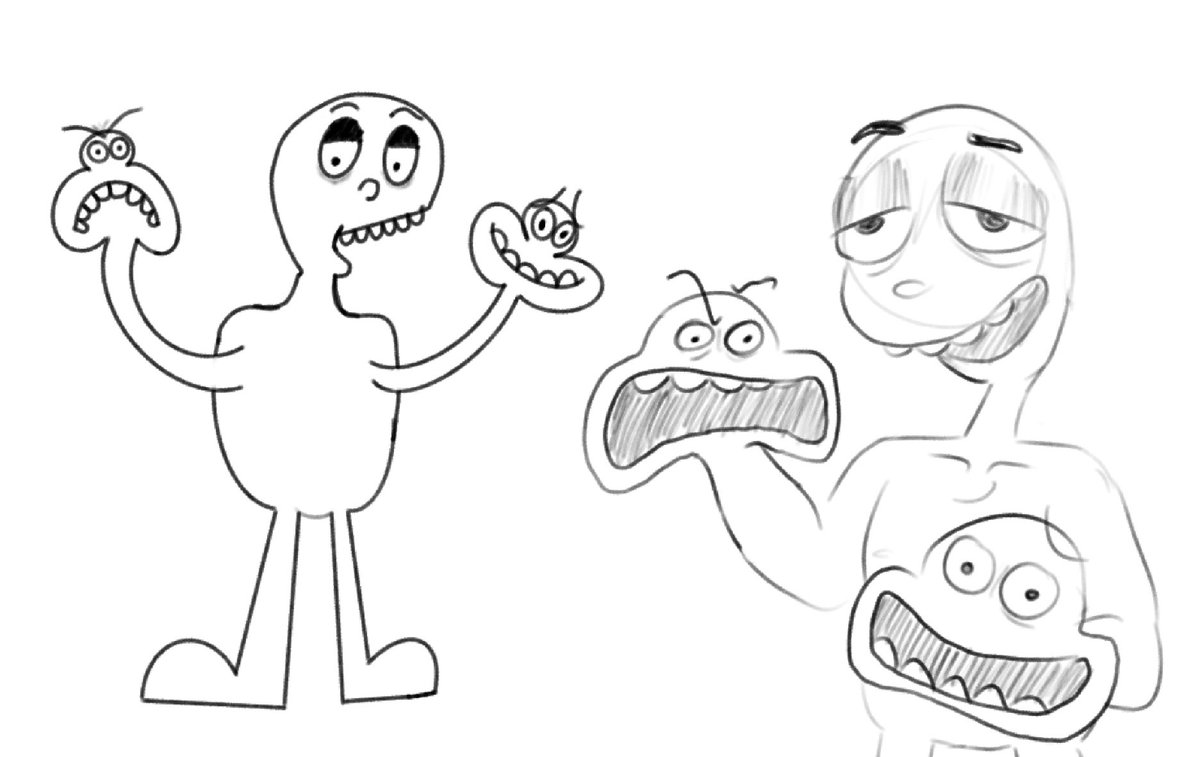 WhatTheWhisp's tweet image. Redraw of my partner’s silly lil character they made :)