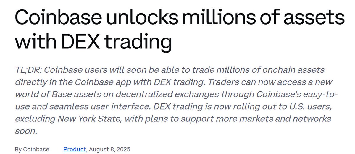 BZ_crypto1's tweet photo. 🚨HUGE NEWS 🚨

@coinbase releases guidance on their DEX trading - all within their exchange ecosystem.  $TEL just got a ton of exposure. 

On top of the @TelcoinTAO network rollout in a few weeks, and @telcoin opening the first ever digital asset depository institution in the US...

... AND a new exchange to be named any day🤫

⛓️Soon, everyone will know what it means to have your mobile providers securing and powering your blockchain. 

$TEL the world, baby 🚀

#DeFI #Crypto #Web3 
https://t.co/zNbbtfwXEY
