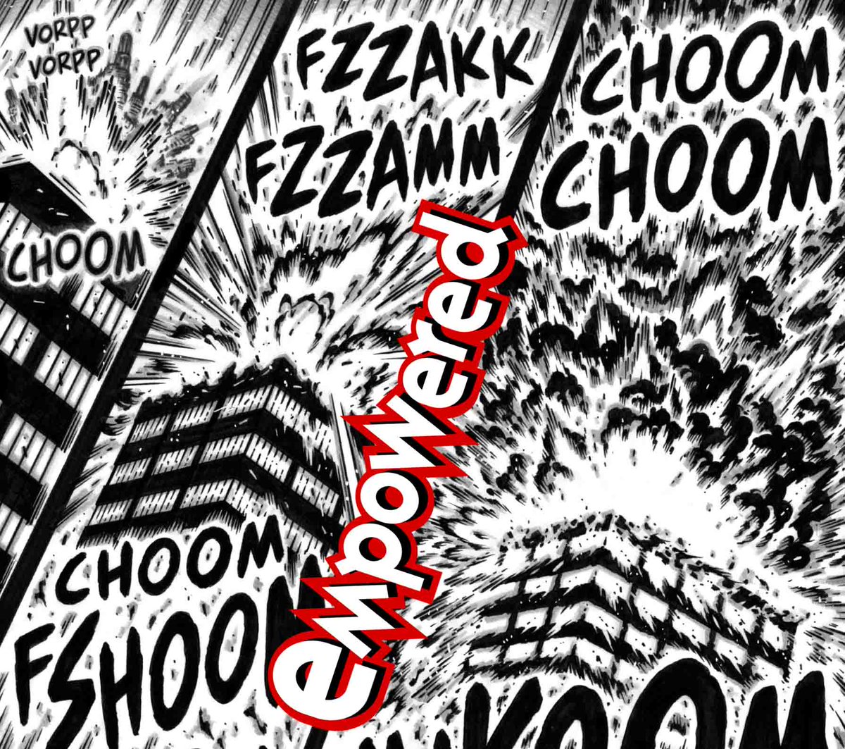 In today's explosive EMPOWERED webcomic page from the 2015 one-shot PEW PEW PEW!, behold the spectacular aftermath of Emp tusslin' with the smart gun: empoweredcomic.com/comic/pew-pew-…