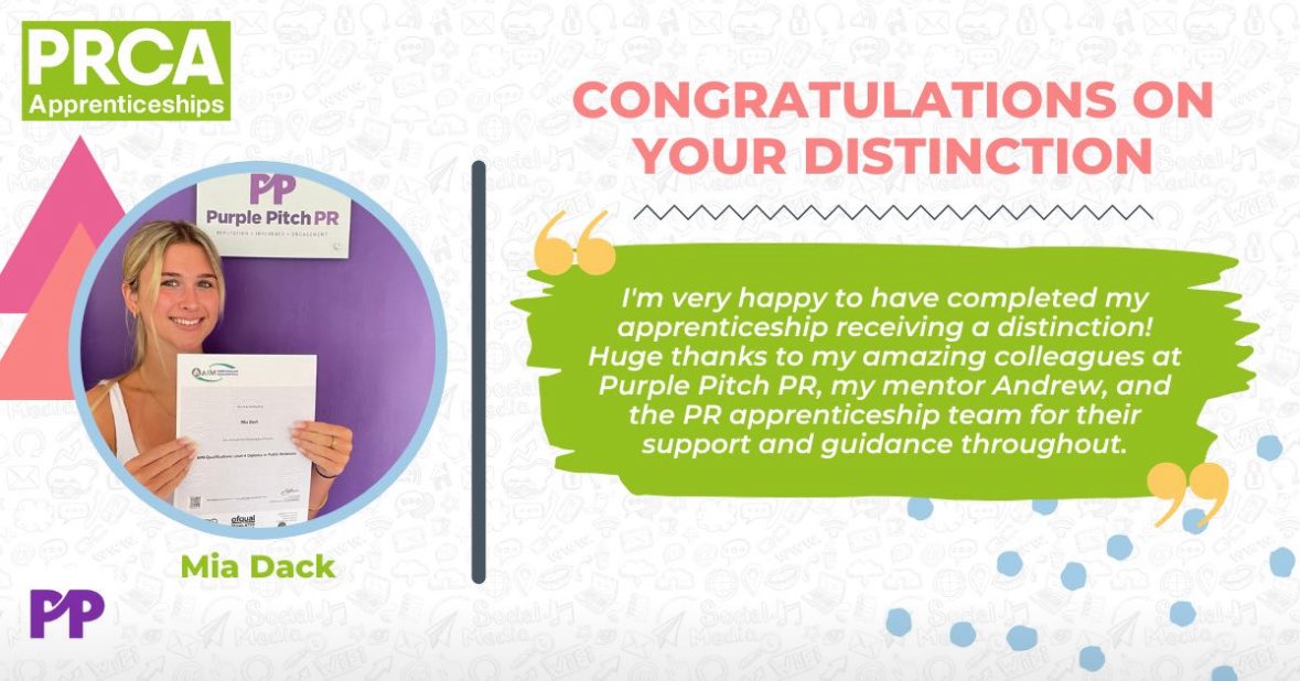 Cllr Andrew James Thorp (@andrewjthorp) on Twitter photo After coaching Mia over the last two years with <a href="/PRapprentices/">PR Apprenticeships</a>, so so pleased she achieved the distinction she deserved After coaching Mia over the last two years with <a href="/PRapprentices/">PR Apprenticeships</a>, so so pleased she achieved the distinction she deserved