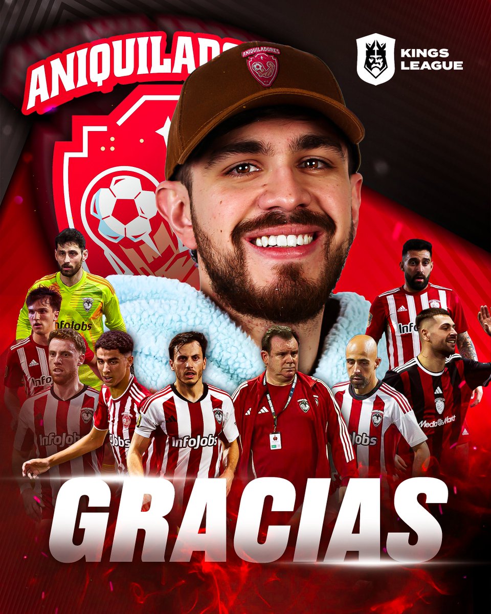 Kings League Spain (@kingsleague) on Twitter photo ❤️🩹 Gracias, <a href="/JuanSGuarnizo/">ElJuaniquilador 💪</a>.
❤️🩹 Gracias, <a href="/AniquiladoresFC/">Aniquiladores FC 💪</a>.
🙌 Muchísima suerte en vuestra siguiente etapa en la <a href="/kingsleague_am/">Kings League Openbank Americas</a>. ❤️🩹 Gracias, <a href="/JuanSGuarnizo/">ElJuaniquilador 💪</a>.
❤️🩹 Gracias, <a href="/AniquiladoresFC/">Aniquiladores FC 💪</a>.
🙌 Muchísima suerte en vuestra siguiente etapa en la <a href="/kingsleague_am/">Kings League Openbank Americas</a>.