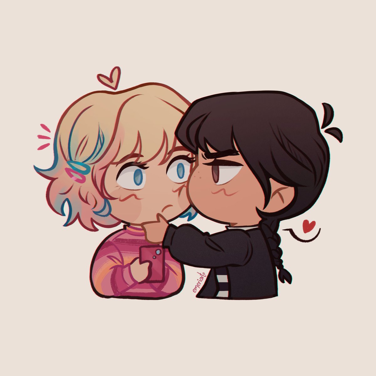 smooch
#wenclair #wednesday