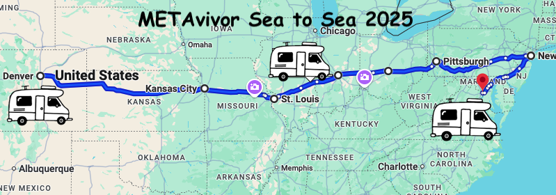 SEA TO SEA FOR MBC
We’re hitting the road for #MBC!
AUG:  CO, KS, MO
SEPT/OCT: IN, OH, PA, NY, DC
Host a fundraising event &amp; we might stop by!
Form: surveymonkey.com/r/BPMDP6H
More info: metavivor.org/take-action/ca…