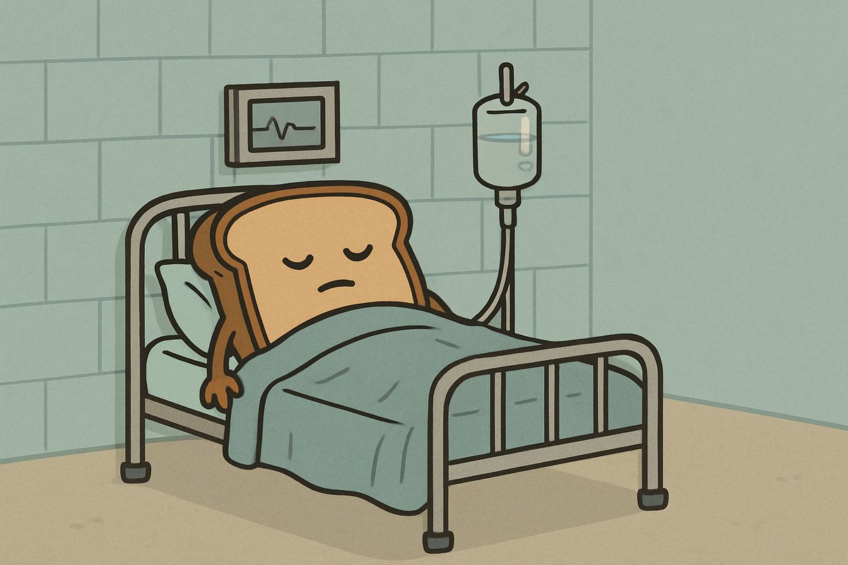 GroanArt's tweet image. When you eat too much at brunch and end up comatoast #comatose #coma #toast #breakfast #brunch #typoart