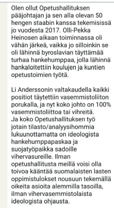 Tämän vuoksi vassarit vastustaa kaikkia muutoksia.