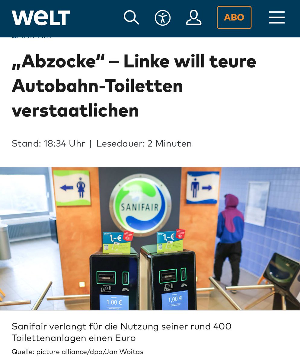 Es lief doch bei der Deutschen Bahn so gut, lass uns gleich noch scheißen verstaatlichen.