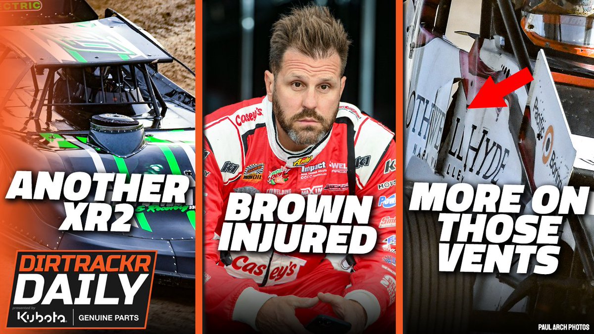 Kyle Larson strikes again, Brian Brown injured, and a lot more from the Knoxville Nationals. Plus Thursday race results, and a bunch of dirt late model notes from the North South 100.

Tune in!

📺 youtu.be/QuAUpXE22ao
🎧 podcasts.apple.com/us/podcast/dai…
📰 dirtrackr.com/daily/1403