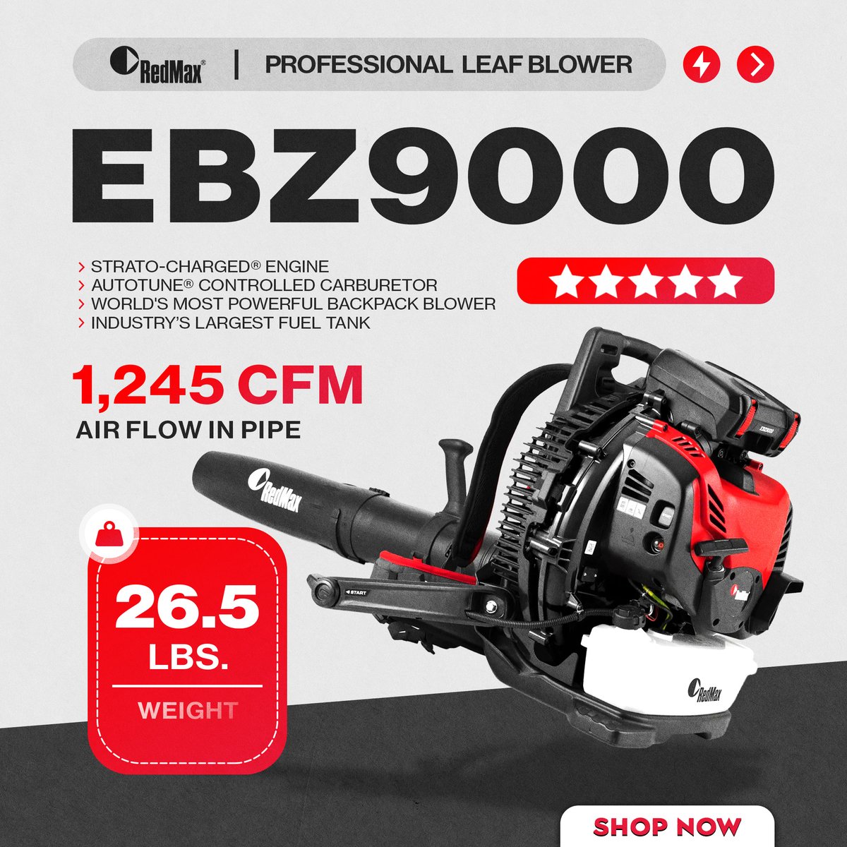 My_Lawn_Mower's tweet image. 💨 Unleash professional-grade clearing power with the #RedMax #EBZ9000! 🔥 This backpack blower is engineered for landscapers and property maintenance pros in the US who need to move serious debris, fast. 

Power through any job! 💪 Visit 🔗 mylawnmowerstore.com or call 📞