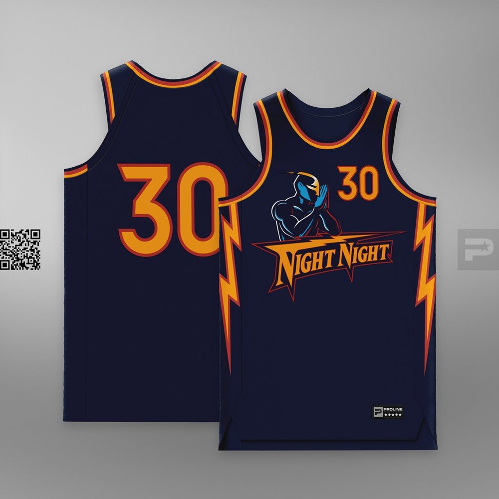 ProLineMockups's tweet photo. We linked up with @WatnickCreative to bring the Night Night jersey to life - LIMITED TIME ONLY!

Available with custom name and number. https://t.co/80apc746ba